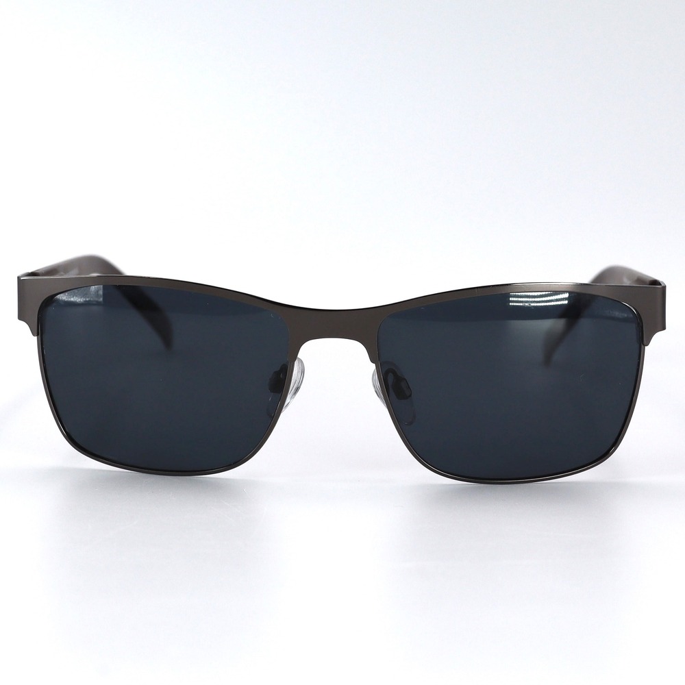 Piranha Sunglasses Mens Brown‎ Polarized Rectangular Metal Frame Shades 64343